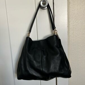 EUC Coach double strap shoulder bag